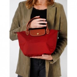 Sac porté main S Le pliage LONGCHAMP Rouge