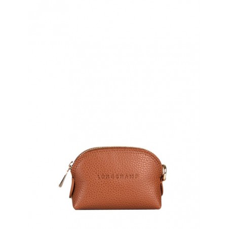 Porte-monnaie zippé Le Foulonné cuir LONGCHAMP Caramel