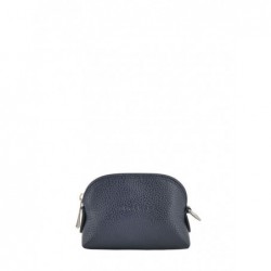 Porte-monnaie zippé Le Foulonné cuir LONGCHAMP Navy