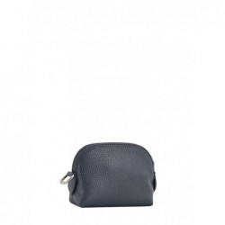 Porte-monnaie zippé Le Foulonné cuir LONGCHAMP Navy