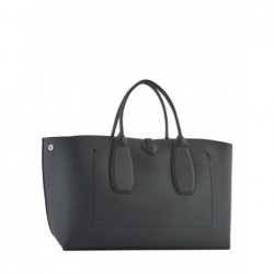 Sac porté main L Roseau cuir LONGCHAMP Noir