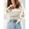 Sac bandoulière Essential Toile LONGCHAMP Ecru