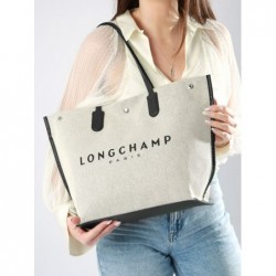 Sac cabas L Essential Toile LONGCHAMP Ecru