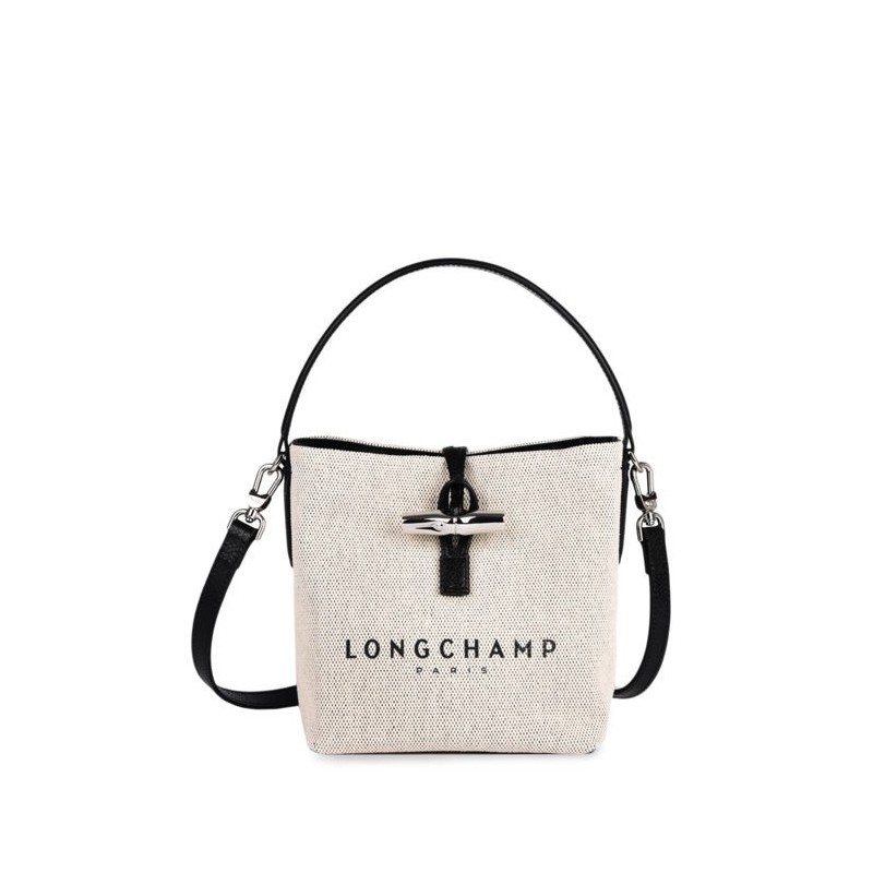 Bucket bag S Essential Toile LONGCHAMP Ecru