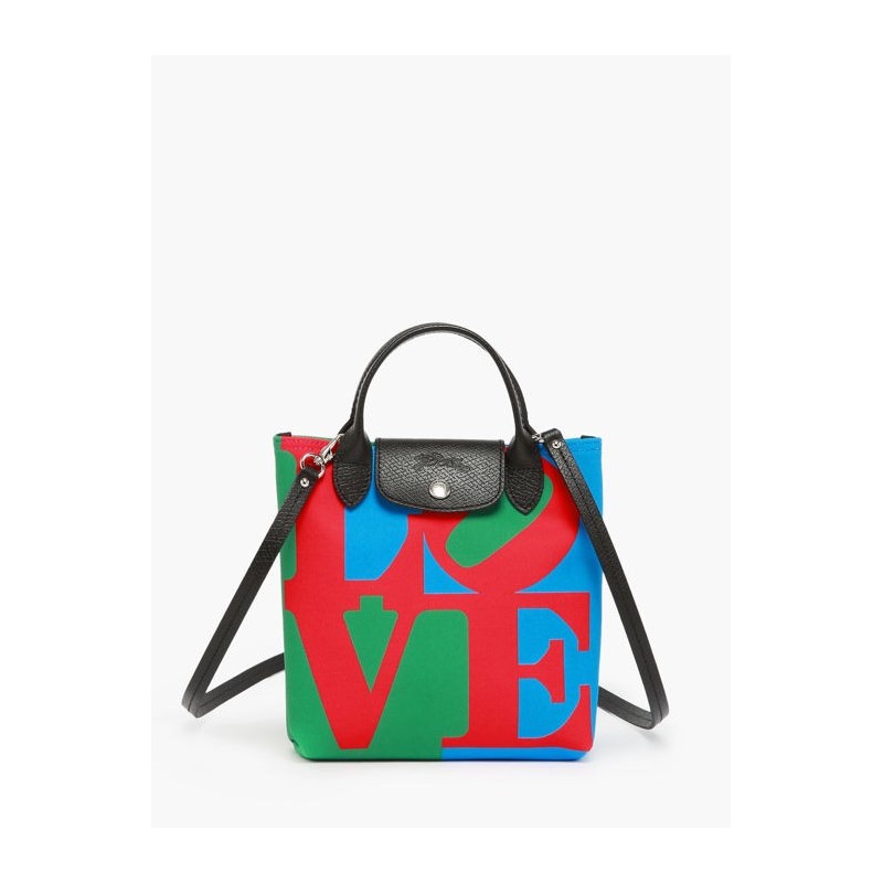 Sac bandoulière XS Longchamp x Robert Indiana LONGCHAMP Rouge