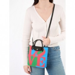 Sac bandoulière XS Longchamp x Robert Indiana LONGCHAMP Rouge