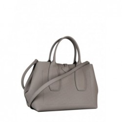 Sac porté main M Roseau cuir LONGCHAMP Tourterelle