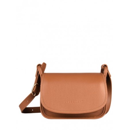 Sac bandoulière S Le Foulonné cuir LONGCHAMP Caramel