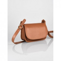 Sac bandoulière S Le Foulonné cuir LONGCHAMP Caramel