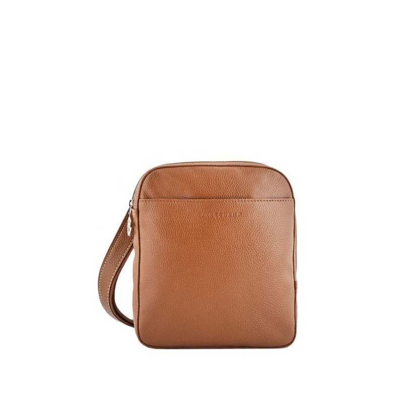 Sac bandoulière homme Le Foulonné LONGCHAMP Caramel