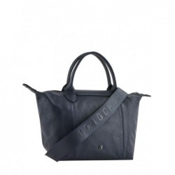 Sac à main S Le pliage cuir LONGCHAMP Navy