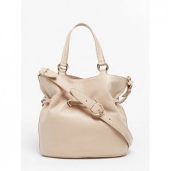 Sac seau M Premier flirt cuir LANCEL Cappuccino doré