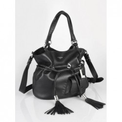 Sac seau M Premier flirt cuir LANCEL Cappuccino doré