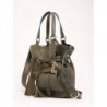 Sac seau M Premier flirt cuir LANCEL Kaki foncé