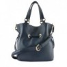 Sac seau M Premier flirt cuir LANCEL Bleu petrole