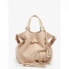 Sac seau S Premier Flirt cuir LANCEL Cappuccino doré