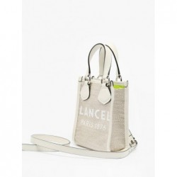 Mini-cabas vertical Cabas d'été LANCEL Naturel blanc