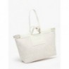 Sac cabas Camille Jacquard et cuir LANCEL Neige