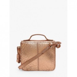 Sac bandoulière Mademoiselle George XS cuir PAUL MARIUS Or rose