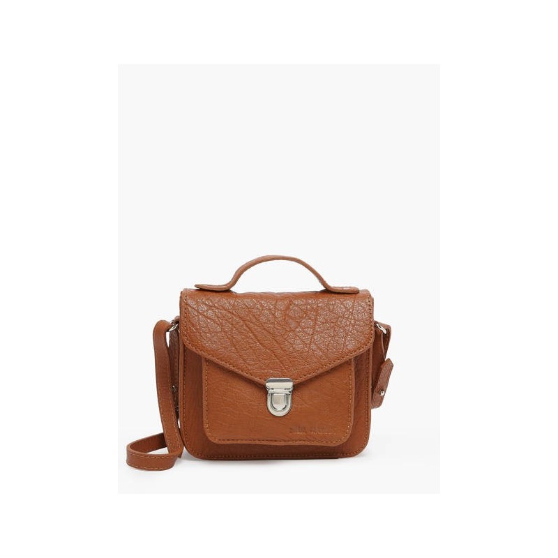 Sac bandoulière Mademoiselle George XS cuir PAUL MARIUS Naturel