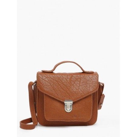 Sac bandoulière Mademoiselle George XS cuir PAUL MARIUS Naturel