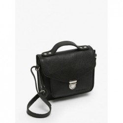 Sac bandoulière Mademoiselle George XS cuir PAUL MARIUS Noir