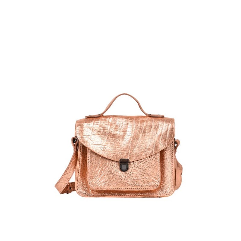 Sac Mademoiselle George cuir PAUL MARIUS Or rose