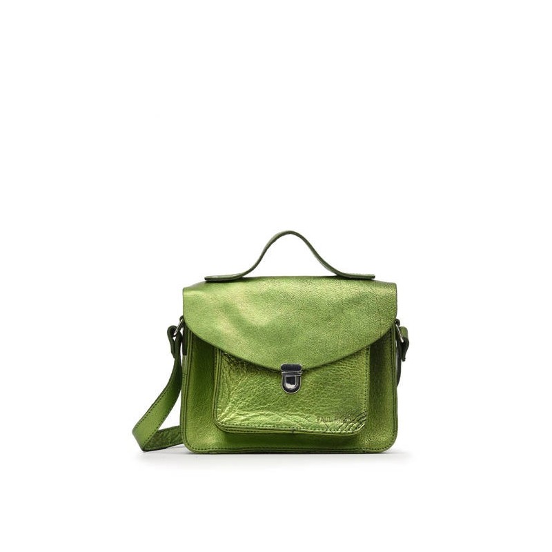 Sac Mademoiselle George cuir PAUL MARIUS Absinthe