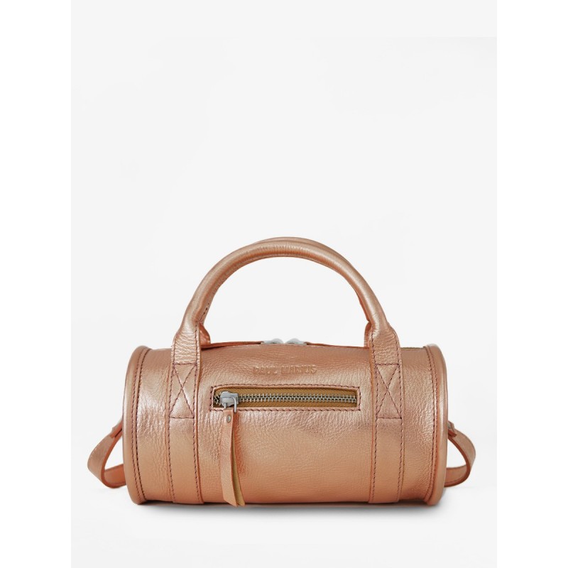 Sac bandoulière Charlie cuir PAUL MARIUS OR ROSE