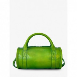 Sac Bowling Cuir Vert Femme Charlie Absinthe