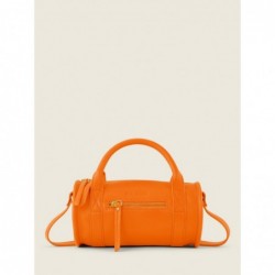 Mini Sac à Main Cuir Orange Femme Charlie Sorbet Mangue