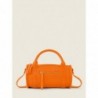 Mini Sac à Main Cuir Orange Femme Charlie Sorbet Mangue