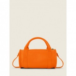 Mini Sac à Main Cuir Orange Femme Charlie Sorbet Mangue