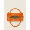 Mini Sac à Main Cuir Orange Femme Charlie Sorbet Mangue