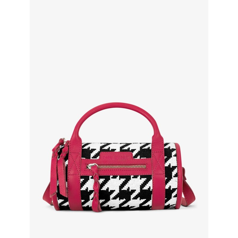 Sac Bowling Cuir Rose Femme Charlie Allure Fuchsia