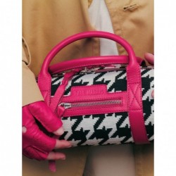 Sac Bowling Cuir Rose Femme Charlie Allure Fuchsia