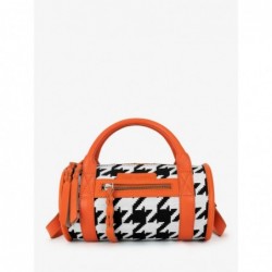 Sac Bowling Cuir Orange Femme Charlie Allure Orange