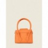 Mini Sac à Main Cuir Orange Femme Colette Xs Pastel Abricot