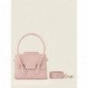 Mini Sac à Main Cuir Rose Femme Colette Xs Pastel Poudré