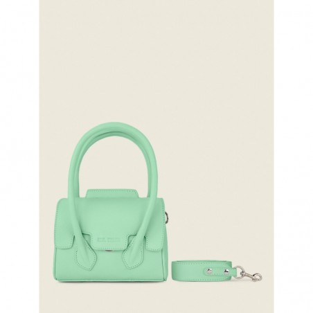 Mini Sac à Main Cuir Vert Femme Colette Xs Pastel Menthe