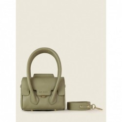 Mini Sac à Main Cuir Vert Femme Colette Xs Art DéCo Amande