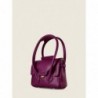 Mini Sac à Main Cuir Violet Femme Colette Xs Art DéCo Zinzolin