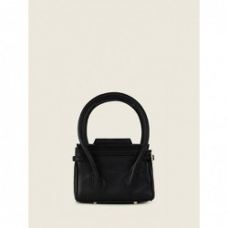 Mini Sac à Main Cuir Noir Femme Colette Xs Art DéCo Noir