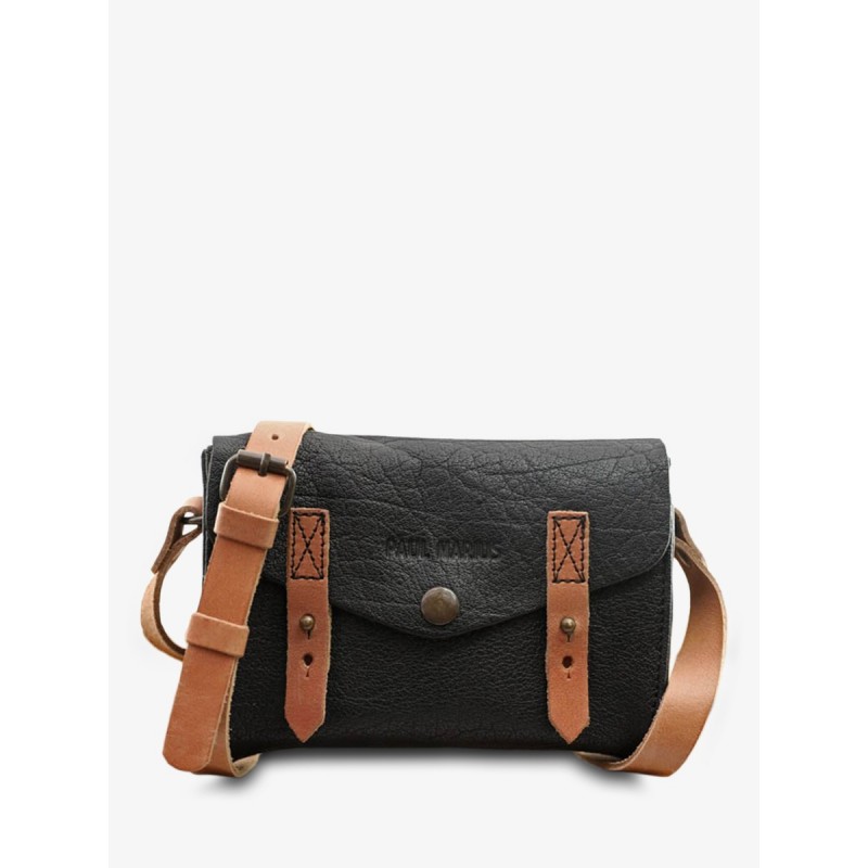 Sac BandoulièRe Cuir Femme Noir Lemini Indispensable Noir