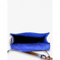 Sac BandoulièRe Cuir Femme Bleu Lemini Indispensable Bleu Egyptien