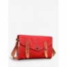 Sac BandoulièRe Cuir Femme Rouge Lemini Indispensable Rouge Carmin