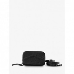 Sac Ceinture Cuir Femme Noir Paula Noir