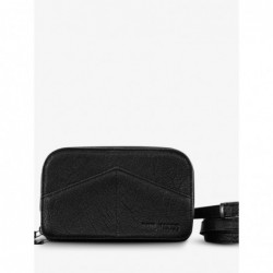 Sac Ceinture Cuir Femme Noir Paula Noir