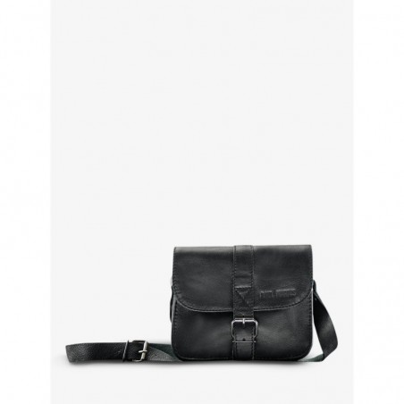 Petit Sac BandoulièRe Cuir Noir Femme L'Essentiel Noir