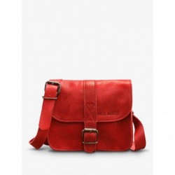 Petit Sac BandoulièRe Cuir Rouge Femme L'Essentiel Rouge